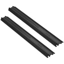 SucceBuy Drop Over Cable Cover Ramp 2,000 lbs/axle Load Capacity Heavy Duty TPR Cable Hose Protector Ramp for Indoor Outdoor Use