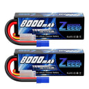 Zeee Lipo 3S 8000mAh Battery 11.1V 100C Hardcase with EC5 Plug for RC Cars Buggy Truggy FPV Drone Racing Hobbies Model Parts