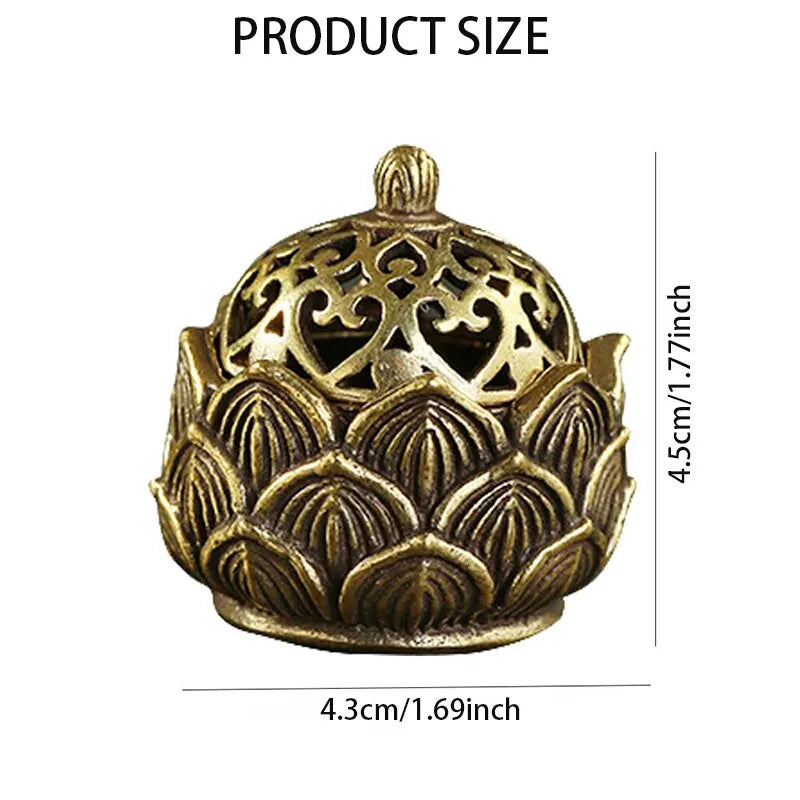 1pc Lotus Incense Holder,Small Inscent Cone Burner,Mini Asian Style Lotus Flower Zen Decor Gift