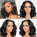 13x4 Body Wave Short Bob Lace Front Human Hair Wig 13x6 HD Transparent Lace Human Brazilian Hair Wigs For Black Women