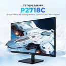 TITAN ARMY P2718C Flat, IPS, FHD 144Hz Refresh Rate, 16:9 Aspect Ratio, Gaming monitors, 27 Inches,350cd/m² (Typ), SRGB,250cd/m²