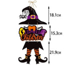 Halloween Ghost Face Pumpkin Door Hanging Bat Witch Hat Door Sign Pendant Ghost Festival Scene Layout Halloween Party Decor