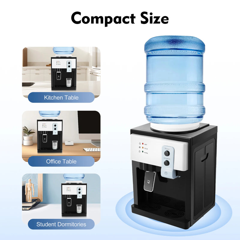 HS-09 Hot/Cold Water Detachable Design Cooler Dispenser, Freestanding Water Cooler for Home or Office