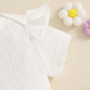 Toddler Girls 2-Piece Outfit Sleeveless Top with Polka Dot Shorts and Matching Headband Set for Summer Fun