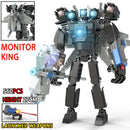 New Skibidi Toileted Action Figures Building Blocks Titan Drill Man Speakerman TVman Model Toys for Kid Xmas Halloween Gift