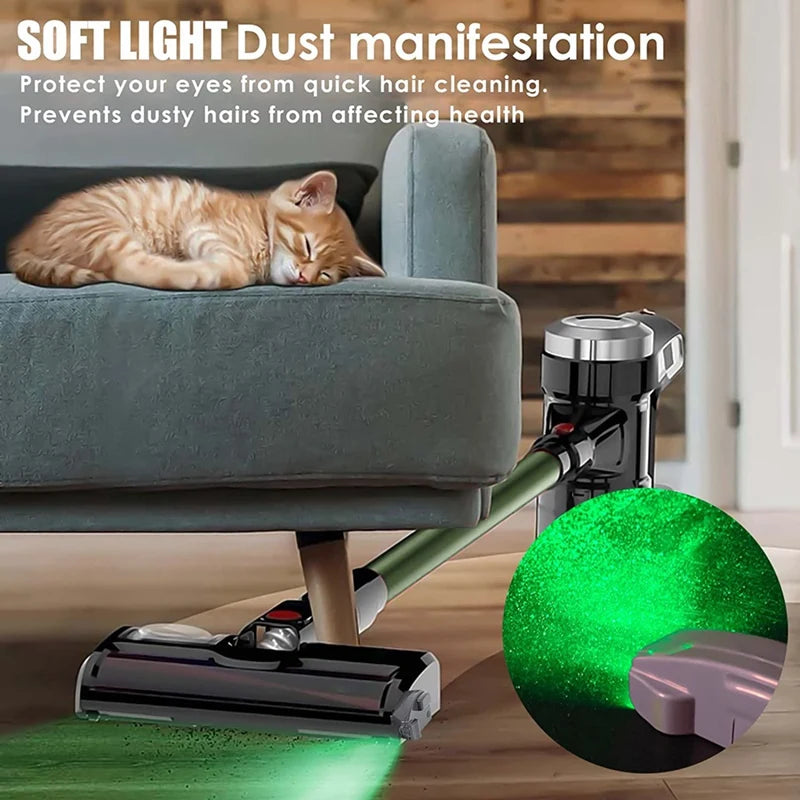 Vacuum Cleaner Dust Display LED Lamp Clean Up Hidden Dust Pet Hair Vacuum Cleaner Accessories For Home Pet Shop (No battery)