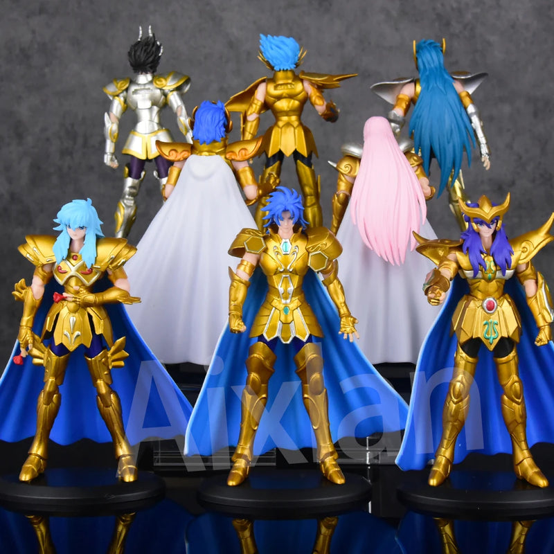 Aixlan Saint Seiya Figure 19cm Phoenix Ikki Hyoga Seiya Shiryu PVC Action Figure Amine Birthday Gift Collectible Figurine