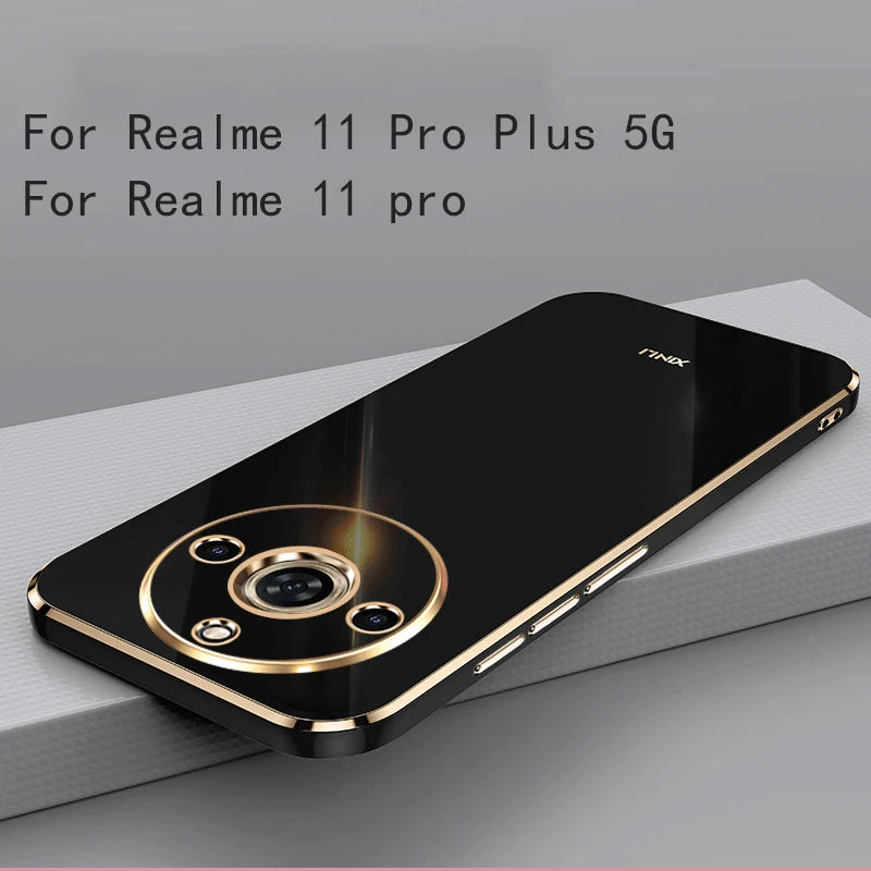 For Realme 11 Pro Plus 5G Case Soft TPU Cover High Quality Anti-fingerprint Camera Protection Case For Realme 11 Pro