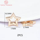 (3310) 15.6x9.6MM Hole 2MM 24K Gold Color Brass Lobster Clasps for Charms Pendants High Quality DIY Jewelry Making Findings