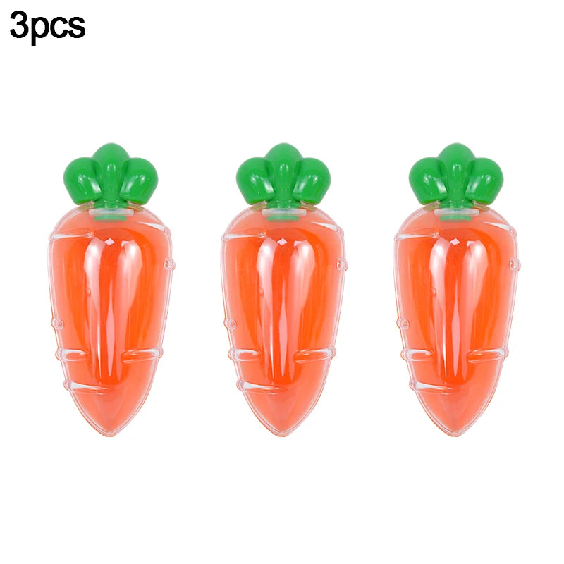 3/6Pcs Easter Plastic Carrot Candy Box Creative Clear Gift Boxes Easter Party Decorations for Home Kids Birthday Favors Supplies