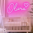 Name Neon Sign Led Dimmable Custom Neon Sign Wedding Birthday Customized Gifts Boy Girl Bedroom Wall Decor Hanging Neon USB 5V