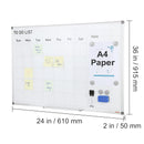 SucceBuy Rolling Magnetic Whiteboard Double-sided Mobile Whiteboard Adjustable Height Dry Erase Board with Wheels for Office