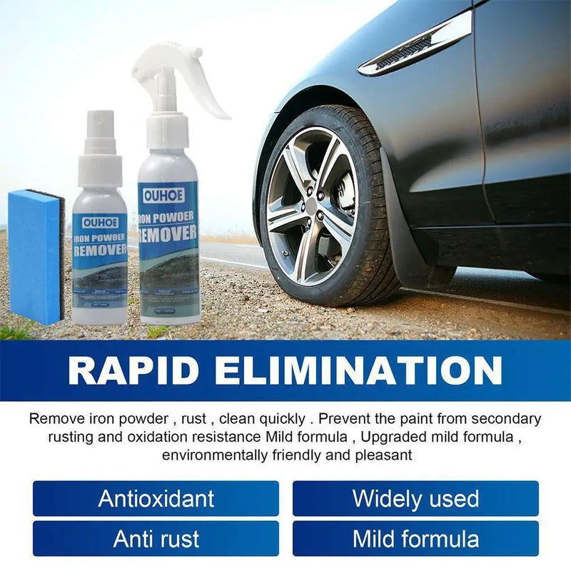 Car Rust Remover Spray Metal Paint Cleaner Car Maintenance Iron Powder Cleaning Rust Remover Spray 30/100ml