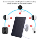 20W Solar Panel for Ring Spotlight Camera/Ring Stick Up Camera DC3.5x1.35-port 360° Adjustable Wall Mount Solar Panel