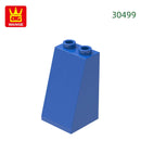 Wange 34Pcs/Lot 30499 2x2x3 Slope Building Block Moc Accessories Compatible with Brick DIY Construction Children Toys Gift Box
