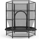 Trampoline for Children, Ø 140cm Mini Toddler Trampoline with Safety Net,Built-in Zipper, Round Trampoline Indoor and Outdoor