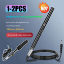 Professional Condenser Microphone Interview Recording Vlog Live Mic Super-cardioid for Canon Nikon Sony DSLR Camera Camcorder