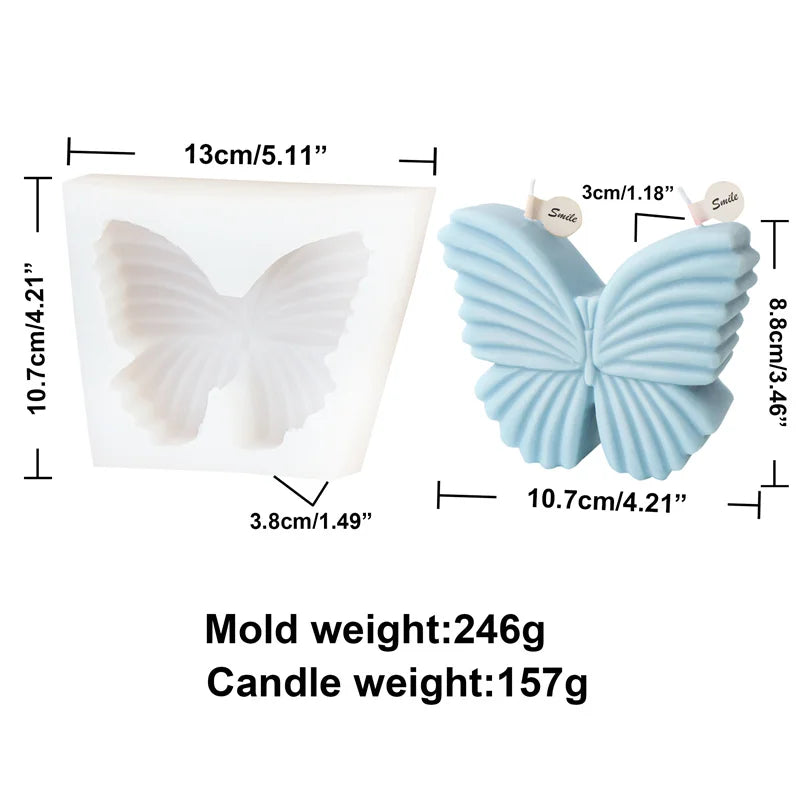 Flat Butterfly Silicone Candle Mold Flower Animal Bunny Easter Egg Festival Gift Home Decoration Hedgehog Aromatherapy Plaster