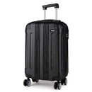 KONO Suitcase Lightweight hard case trolley suitcase with 4 twin wheels & TSA lock ABS material
