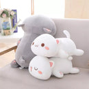30/50/ 65cm Cute Mitao Cat Plush Toy Lying Cat Stuffed Doll Cute Animal Kitten Pillow Soft Cartoon Cushion Kids Christmas Gift