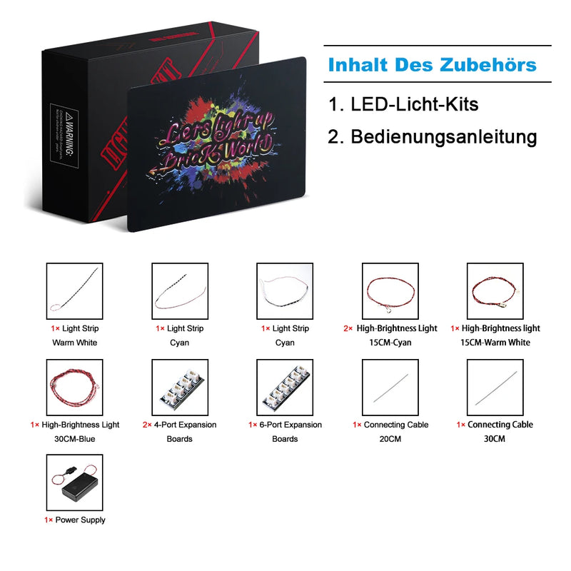 Building Blocks Light For 21333 Ideas The Starry Night Vincent Van Gogh(NOT Include the Model) LED Lighting Accessories  DIY Toy