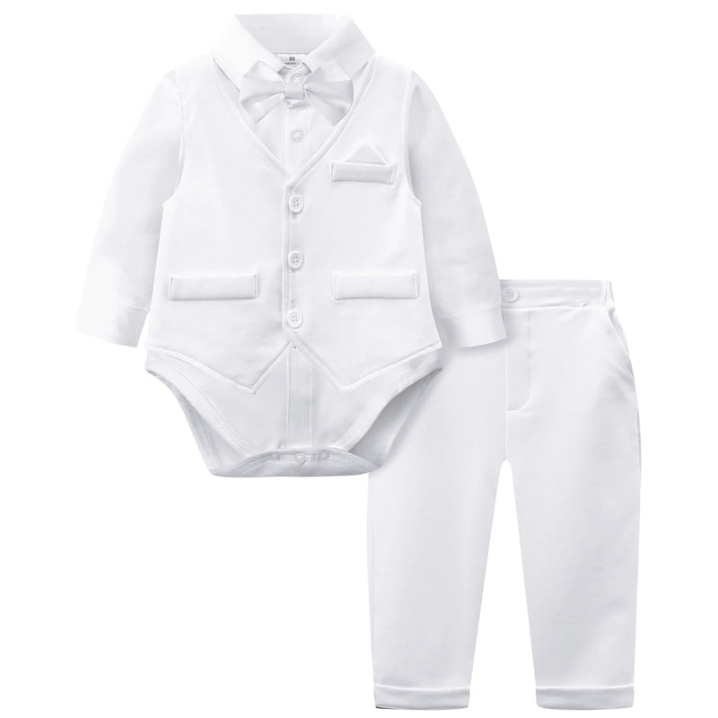 Baby Boy Christening Outfit Infant Baptism Easter Blessing Suit Toddler Wedding Chritmas Xmas Formal Ring Bearer Clothes Set
