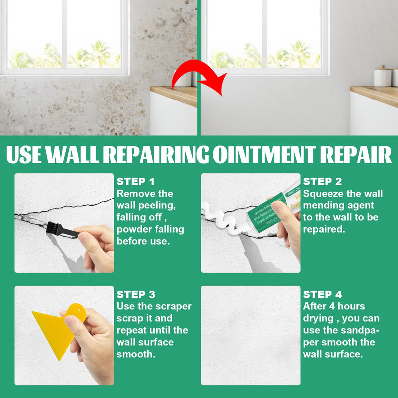 Wall repair paste Household wall repair crack nail hole repair putty wall repair waterproof and mildew proof wall repair paste