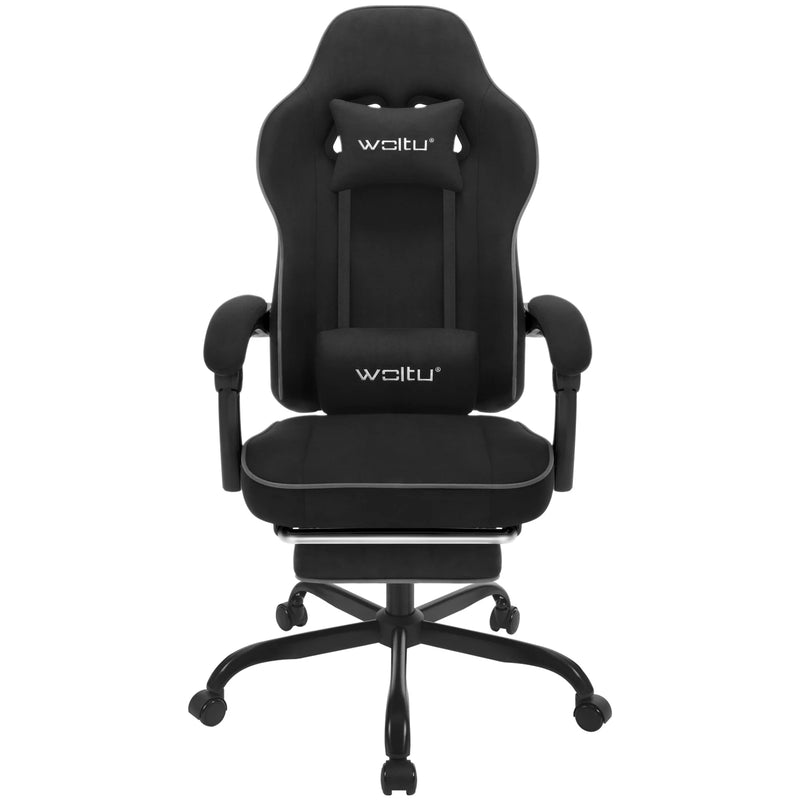 WOLTU Swivel Gamer Chair Gaming Chair Ergonomic Office Computer Chair with Lumbar Cushion Pillow Footrest