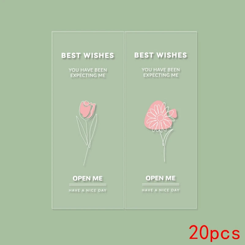 20pcs Have A Nice Day Stickers Carton Thank You Sealing Labels For Small Business Handmade Bakery Store Persnozlized Stickers