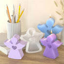 Cute Angel Candle Silicone Mold Gypsum Car Mounted Incense Expanding Gypsum Decoration Mold Easter Aromatherapy Candle Mold