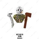 SAW Horror Movie Jack Ripper Mini Action Figures Building Blocks Brick Models Silent Hill Horrifying Chainsaw Man Halloween Toys