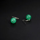 Game Valorant Earrings Valorant Sage Green Ball Pendant Earring Ear Clips for Women Men Cosplay Accessory Prop Gift