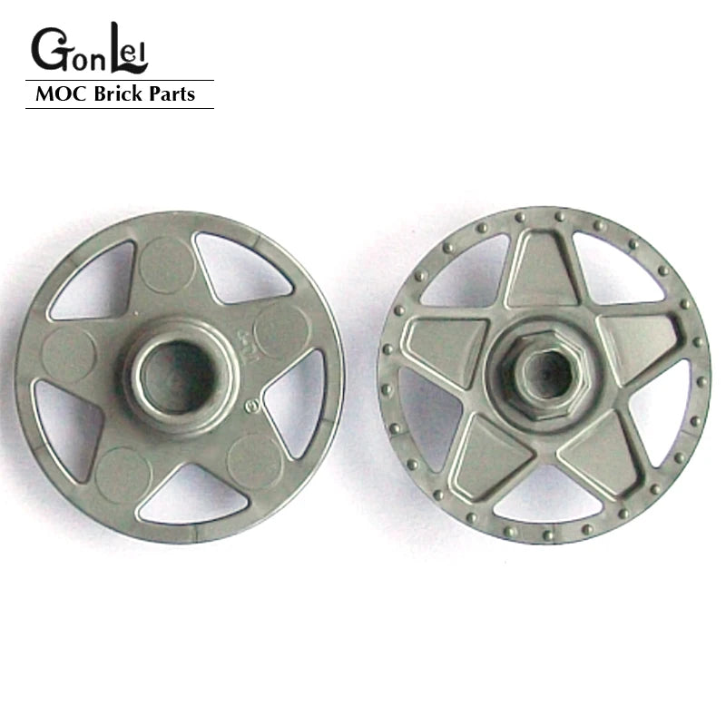 4Pcs/lot 19215 Wheel Cover 5 Spoke Thick with Edge Bolts Building Block Parts fit for 10248 F40 Cars Wheels 56145 Bricks Toys