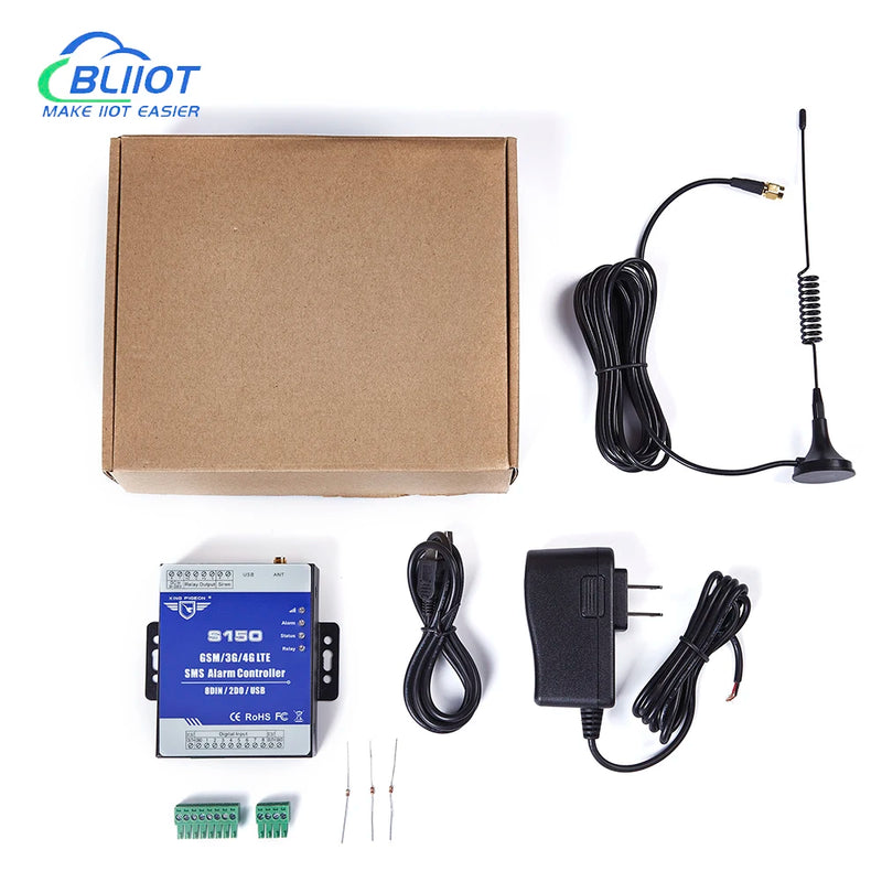 BLiiot 4G SMS alarm switch Digital input output Timing report Remote control Water level control Automatic water filling S150