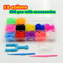 Rubber Band Loom  Bracelet Kit Storage BoxColorful Beads Tool Set DIY Jewery Making Girls Friendship Bracelets Christmas Gifts