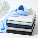 5XL 4XL Summer New Silk Slippery Men's Shirt Short Sleeve Ice Silk Fashion Large Non Iron Wrinkle Resistant Soft Business Casual