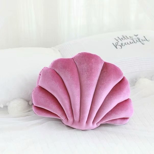 Shell Cushion Patio Decorative Pillow Love Present Soft Fleece Chic Fresh Sea Warm Home Sofa Car Decorating