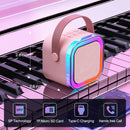 K12 Karaoke Machine Portable Bluetooth 5.3 PA Speaker System with 2 Wireless Microphones Home Family Singing Children's Gifts