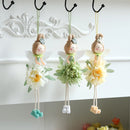 2024 Easter Flower Angel Wings Girls Window Sitting Fairy Tree Hanging Figurine For Woman Gift Home Wedding Birthday Party Decor