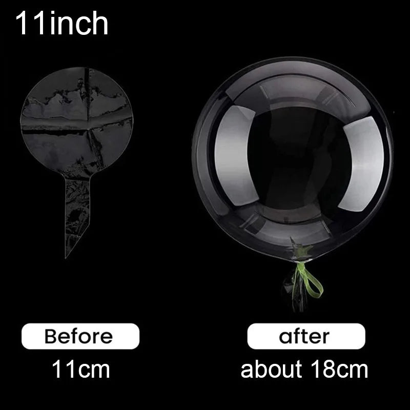 8/12/18/20/24inch Transparent Bubble Balloons Inflatable Clear Bobo Balloon Christmas Wedding Birthday Party Decorations Globos