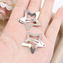 50pcs Silvery BB Clip Cute Star Shape Hair Clip Women Simple Metal Snap Clip Headdress Hair Jewelry Accessories