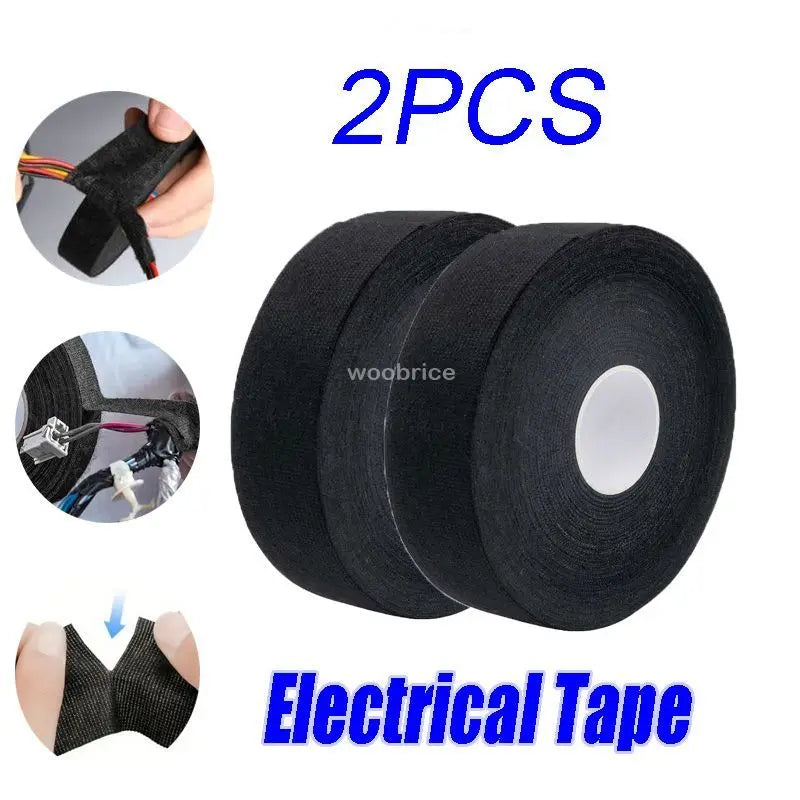 Wiring Electrical Auto Electrical Tape Heat Resistant Harness Adhesive Waterproof Tape Insulating Automotive Fabric Cloth Tape