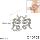 10PCS Special Effects Pieces Arm Fist Wind Lightning Leg Flames Assemble Scene Bricks Weapons Accessories Kids Toys