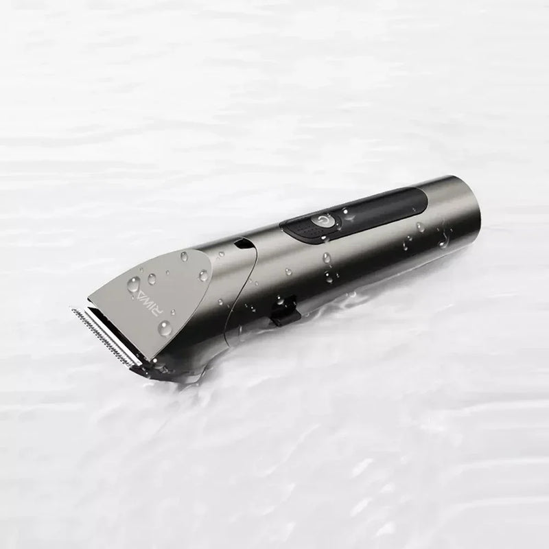 Youpin RIWA Hair Clipper Professional Electric Trimmer For Men With LED Screen Washable Rechargeable Men Strong Power Steel Head