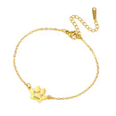 Cute Trendy Dog Cat Paw Custom Name Bracelet Women Stainless Steel Jewelry Multiple Names Personalized Pet Valentine's Day Gifts