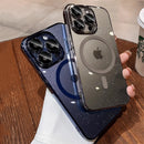 Luxury Plating For Magsafe Magnetic Wireless Charge Case For iPhone 15 14 Plus 13 12 Pro Max 11 Clear Glitter Hard PC Thin Cover