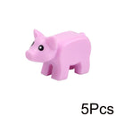 City Animal Building Blocks Duck Swan Pig Cat Figures Bird Dog Zoo Farm Accessories Small Particles Bricks Set Kid Toys Gifts