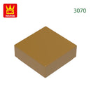 Wange 666PCS/lot 3070 1x1 Light Area Wooden Moc Loose Parts Compatible with Bricks DIY Children's Toy Assembly Gift Storage Box