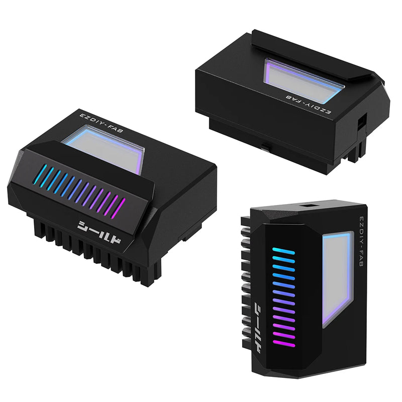 ATX 24Pin to 90/180 Degree Power Plug Adapter 5V Synchronization ARGB Adapter for Computer Motherboard Power Supply Accessories