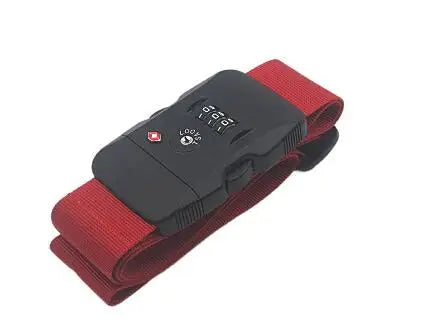 PP Luggage Belt 3 Digit Combination Luggage Strap with TSA Lock Travel EssentialsTravel Luggage Straps Suitcase Belts Adjustable